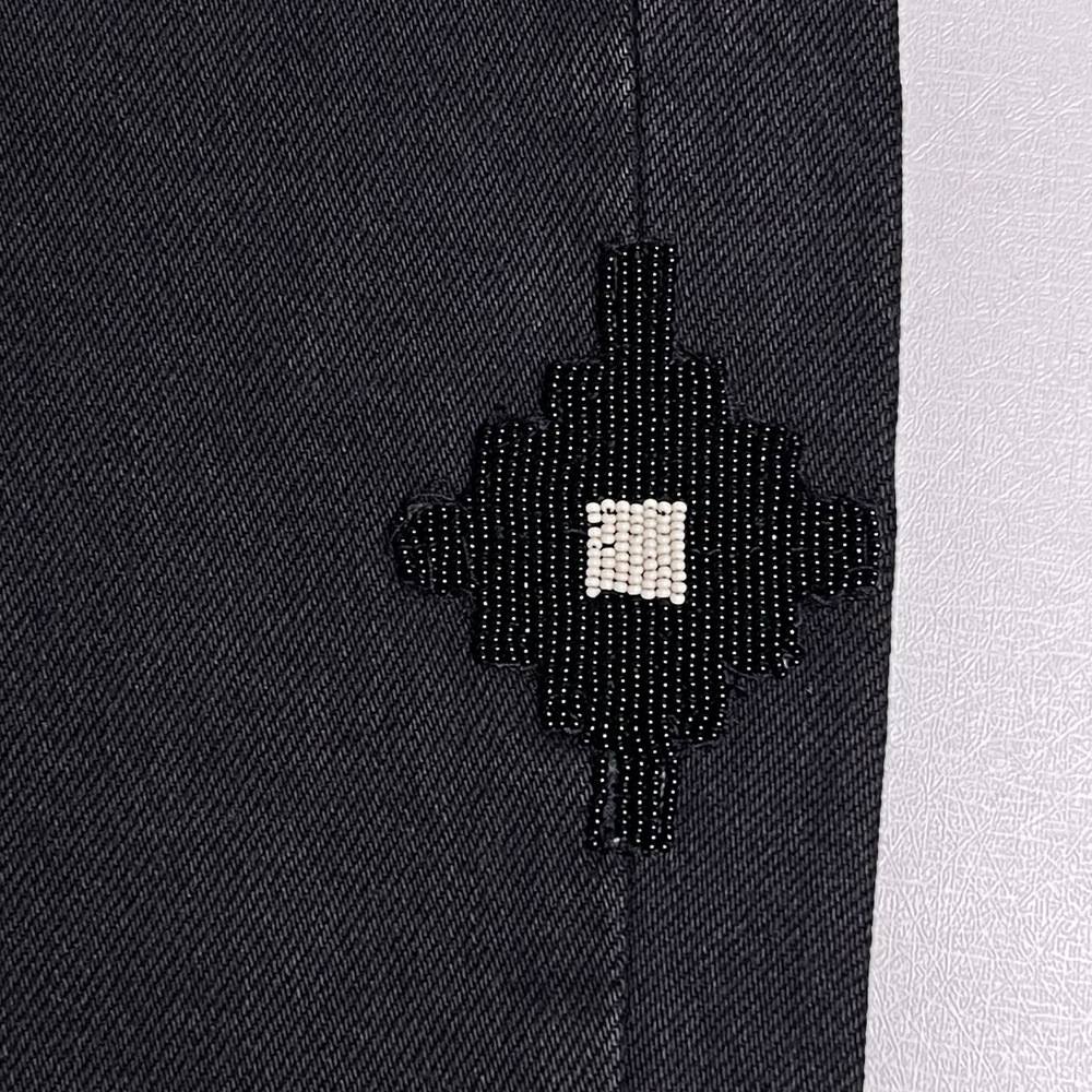 Polo Ralph Lauren 34R Black Avery Beaded Boyfriend  Jeans Aztec Southwestern - Picture 11 of 16